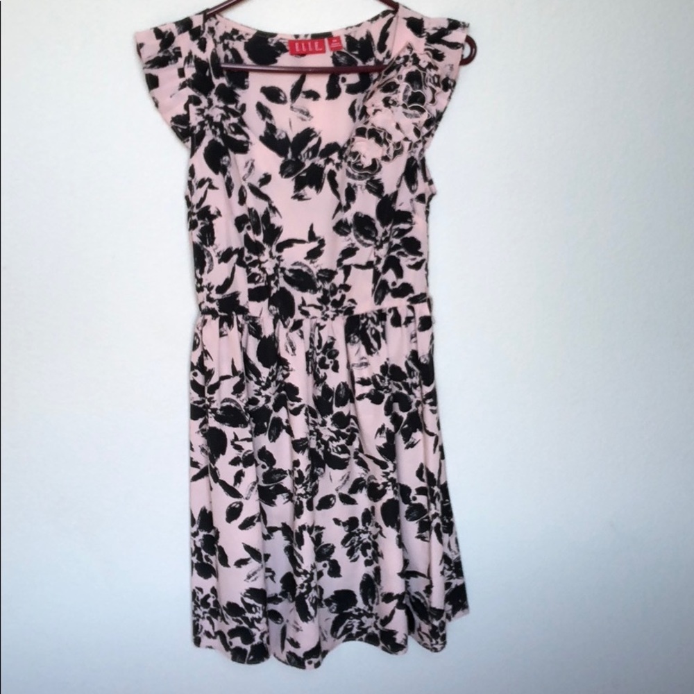 Pink and black Elle dress